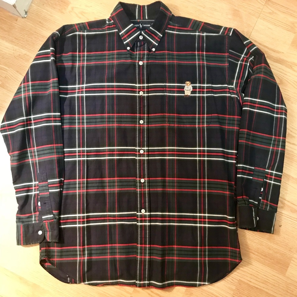 Vintage Polo Ralph Lauren Bear Gucci Flannel